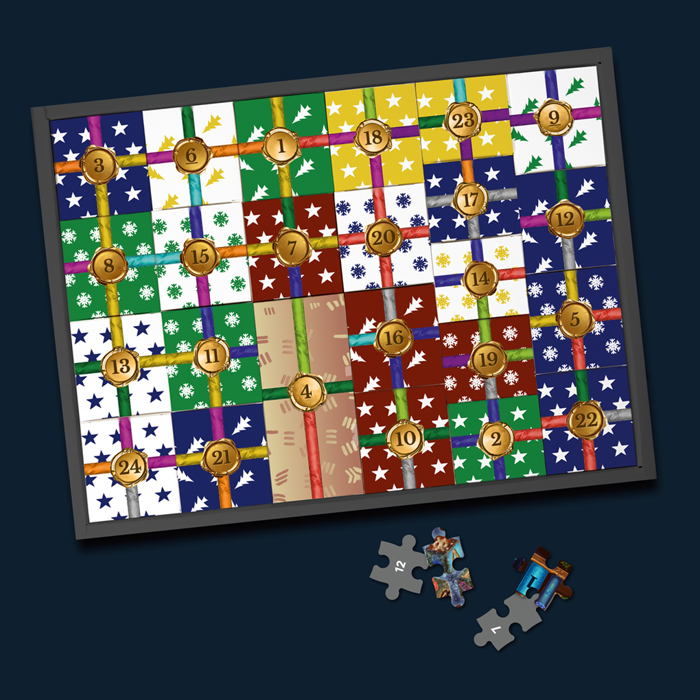 Weitere Ansicht: Puzzle-Rätsel-Adventskalender: Im Labor der Winterhexe - 24 Puzzles mit insgesamt 960 Teilen | Hans Pieper