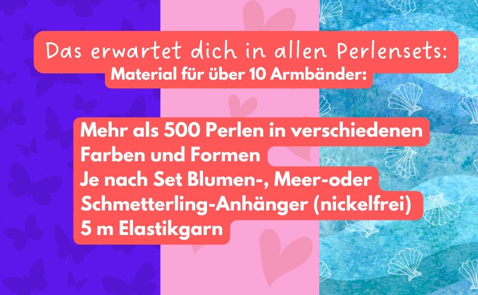 Weitere Ansicht: Perlenset Schmetterling | frechverlag