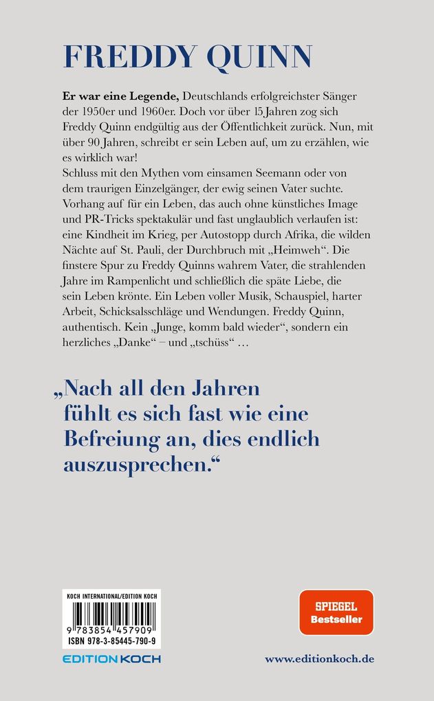 Weitere Ansicht: Freddy Quinn - Die Autobiografie | Daniel Böcking, Freddy Quinn