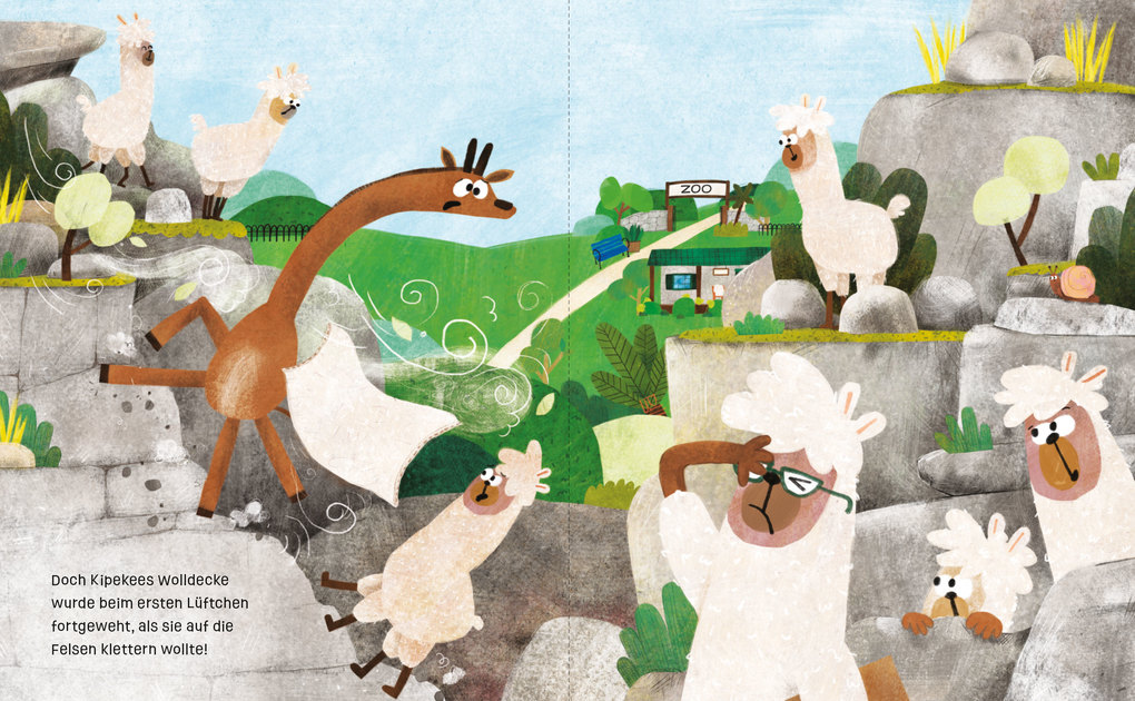 Weitere Ansicht: Die Giraffe ohne Flecken | Peter Millet