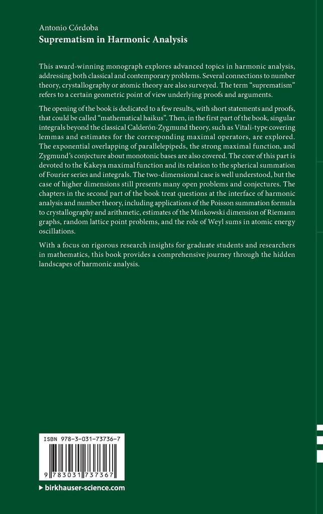 Weitere Ansicht: Suprematism in Harmonic Analysis | Antonio Córdoba