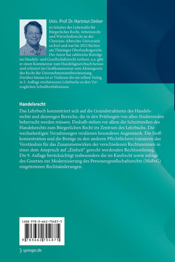Weitere Ansicht: Handelsrecht | Hartmut Oetker