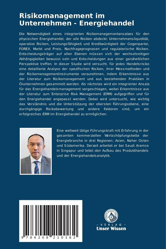 Weitere Ansicht: Risikomanagement im Unternehmen - Energiehandel | Calvin Lam