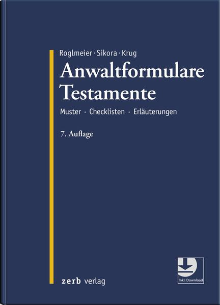 Produktbild: Anwaltformulare Testamente