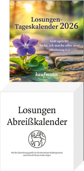 Produktbild: Losungen-Tageskalender 2026