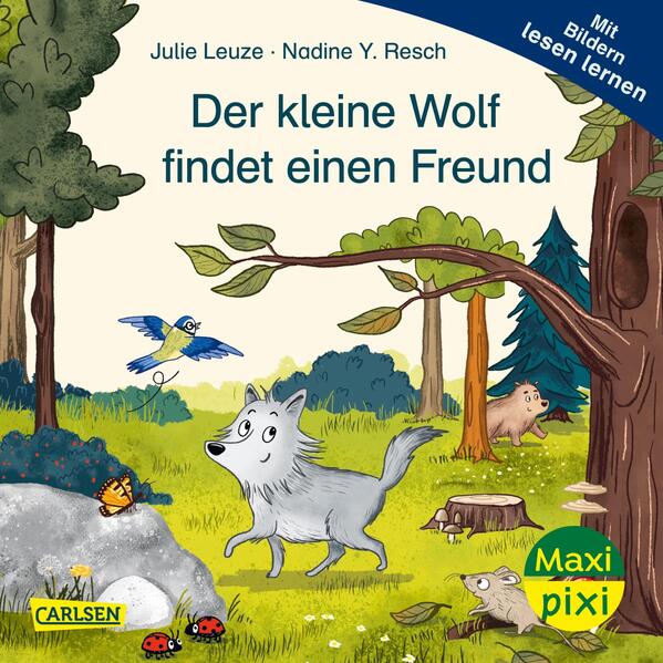 Produktbild: Maxi Pixi 470: VE 5: Der kleine Wolf findet einen Freund (5 Exemplare) | Julie Leuze