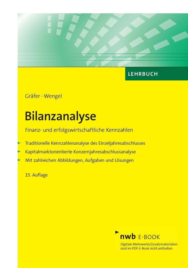 Produktbild: Bilanzanalyse | Horst Gräfer, Torsten Wengel