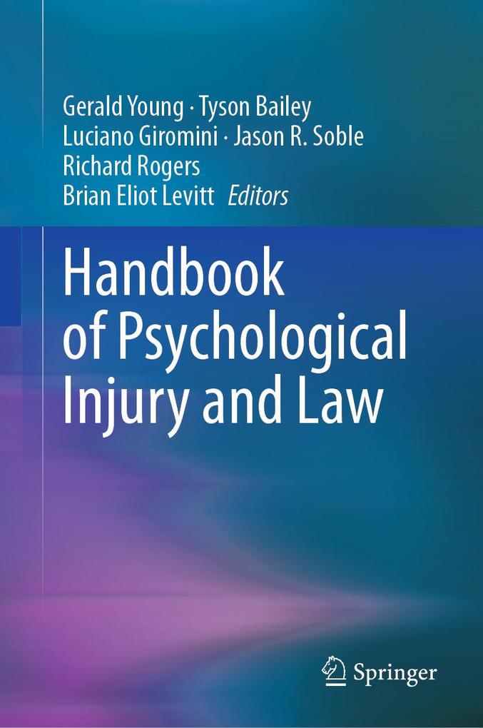 Produktbild: Handbook of Psychological Injury and Law