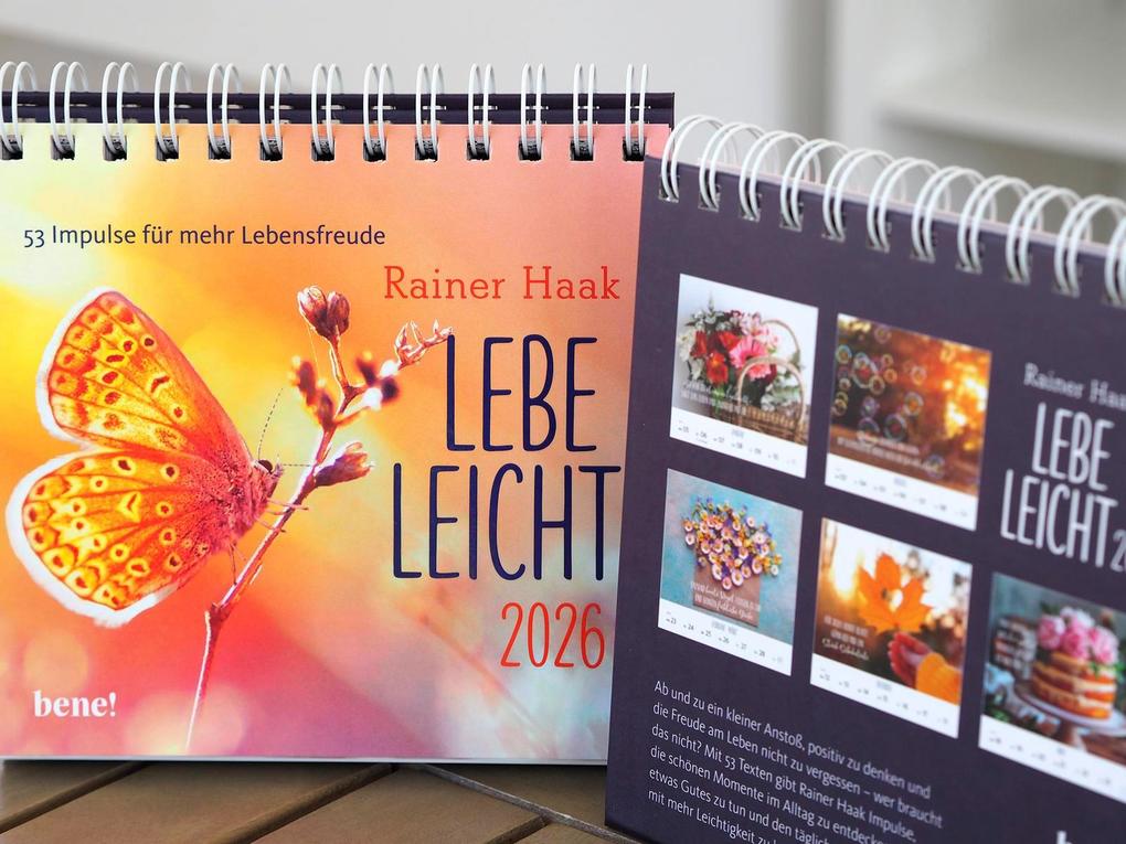Weitere Ansicht: Wochenkalender 2026: Lebe leicht | Rainer Haak
