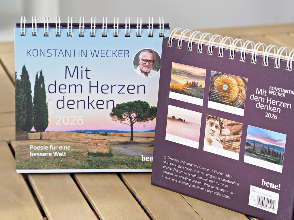 Weitere Ansicht: Wochenkalender 2026: Mit dem Herzen denken | Konstantin Wecker