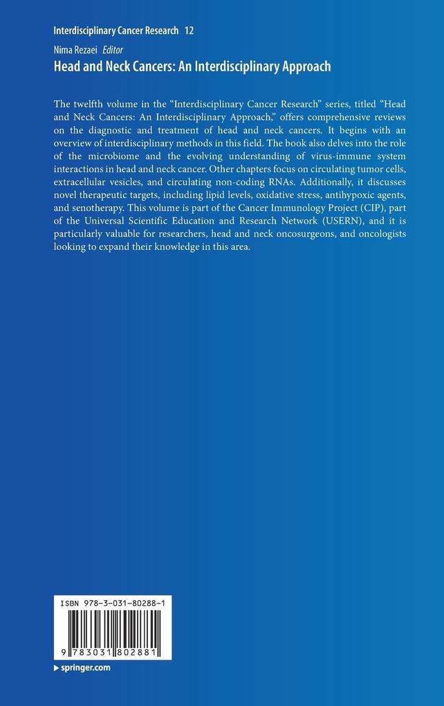 Weitere Ansicht: Head and Neck Cancers: An Interdisciplinary Approach