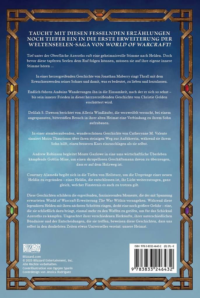 Weitere Ansicht: World of Warcraft: The Voices Within - Erzählungen | Courtney Alameda, Delilah S. Dawson, Christie Golden, Jonathan Maberry, Andrew Robinson
