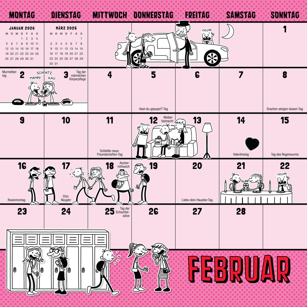 Weitere Ansicht: Gregs Kalender 2026 | Jeff Kinney