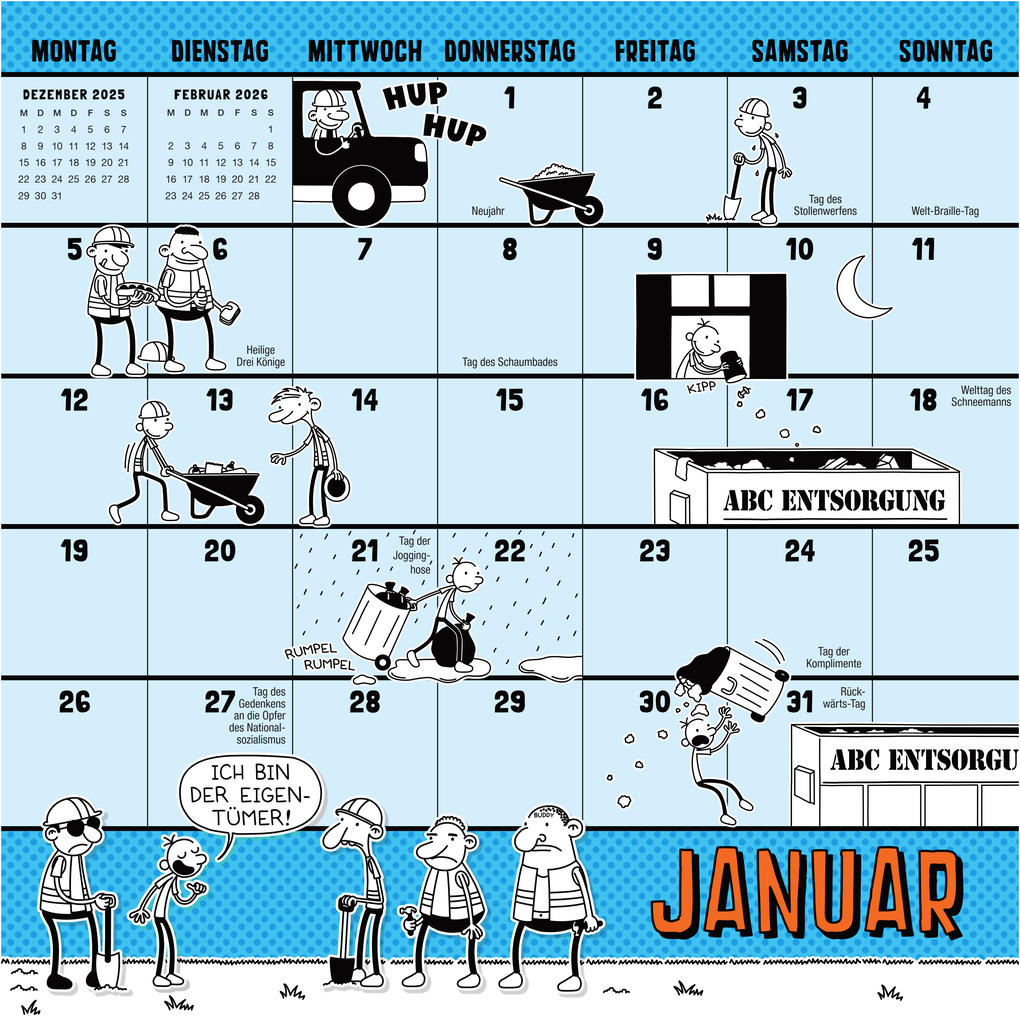 Weitere Ansicht: Gregs Kalender 2026 | Jeff Kinney