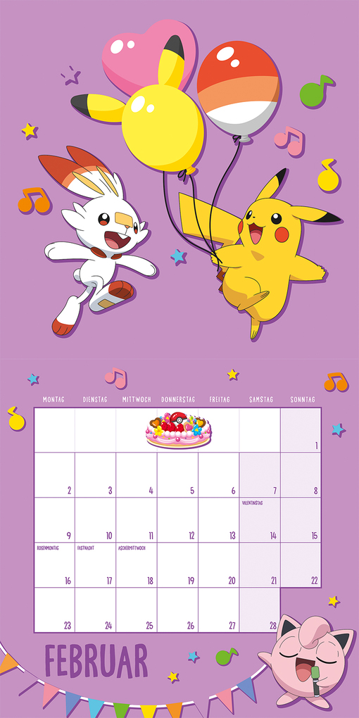 Weitere Ansicht: Pokémon: Kalender 2026 | Pokémon