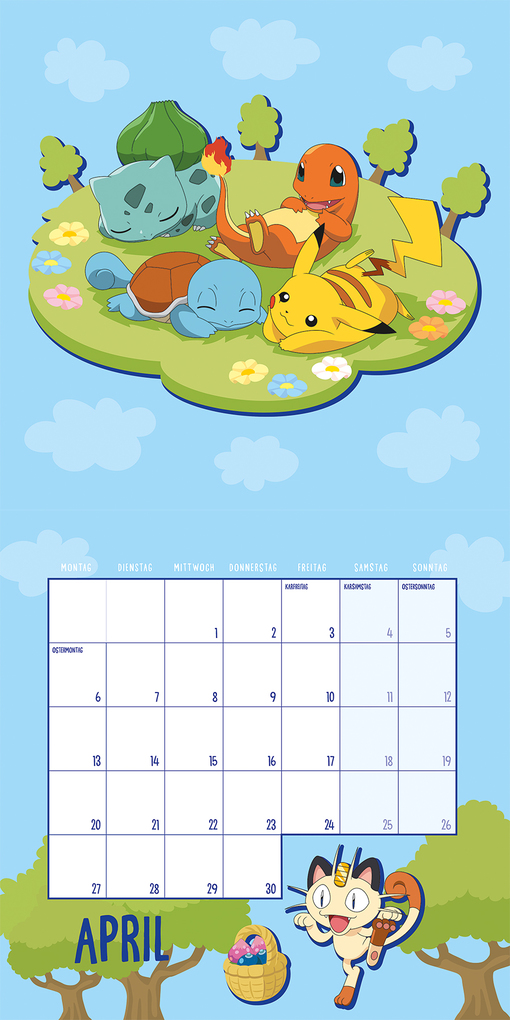 Weitere Ansicht: Pokémon: Kalender 2026 | Pokémon