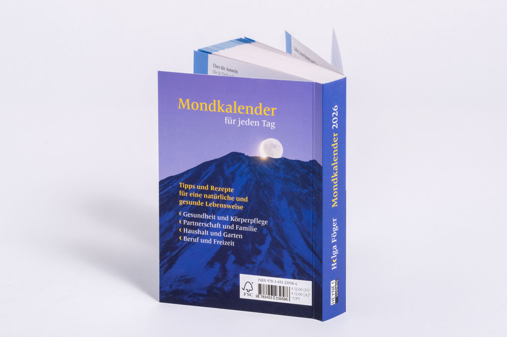 Weitere Ansicht: Mondkalender für jeden Tag 2026 | Helga Föger