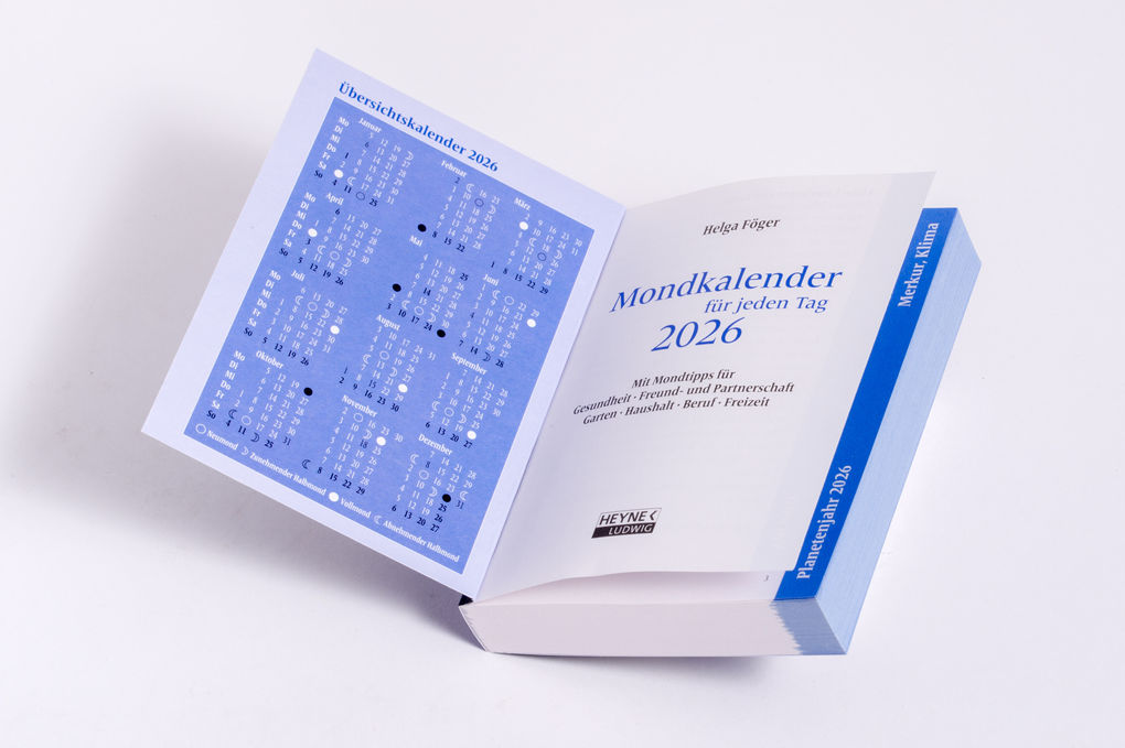 Weitere Ansicht: Mondkalender für jeden Tag 2026 | Helga Föger