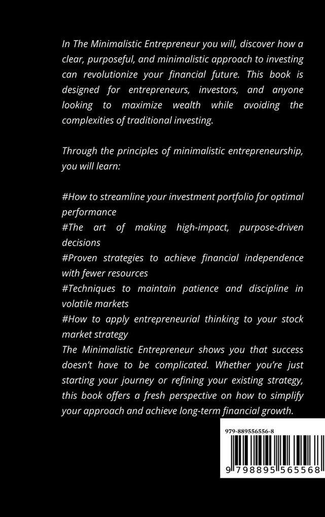 Weitere Ansicht: The Minimalistic Entrepreneur | Adv Vinay M Choudhary