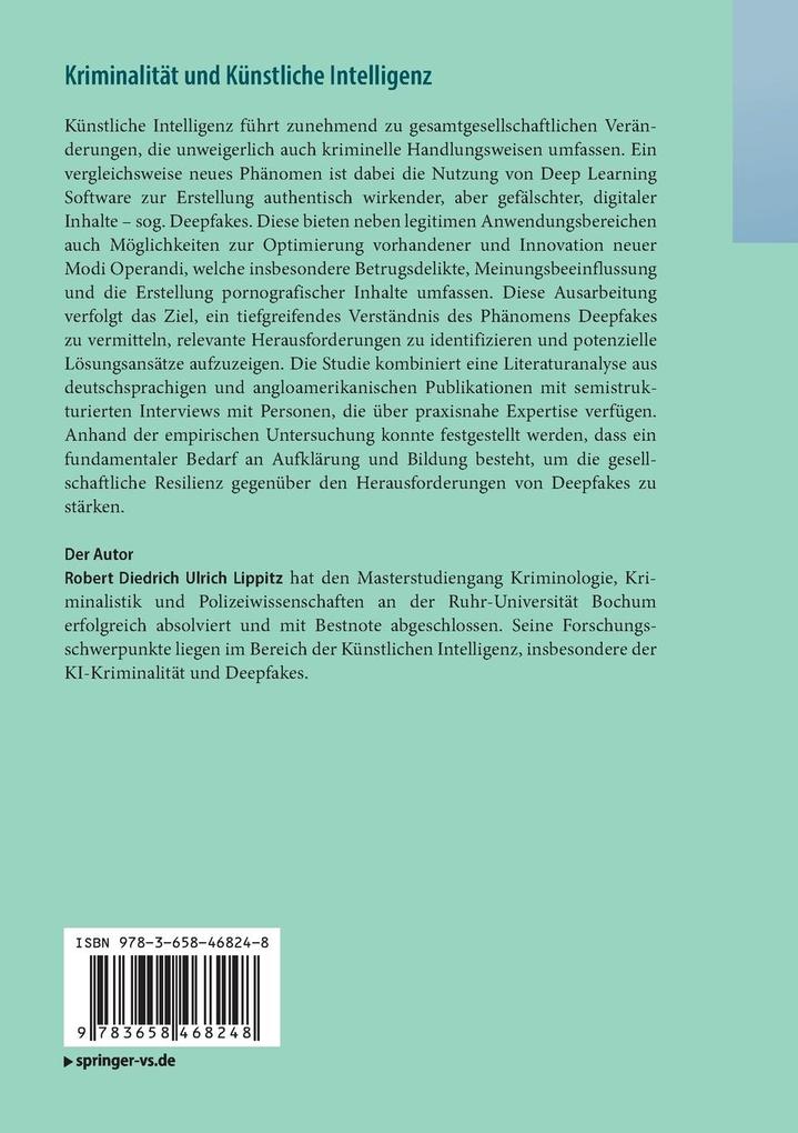 Weitere Ansicht: Kriminalität und Künstliche Intelligenz | Robert Diedrich Ulrich Lippitz