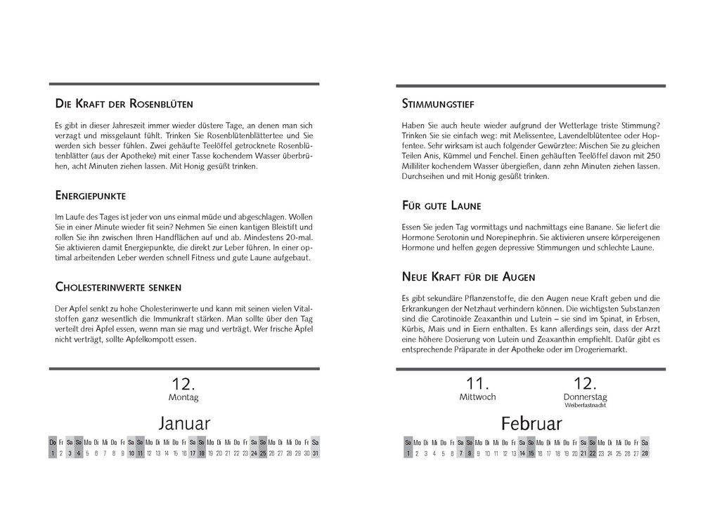 Weitere Ansicht: Prof. Bankhofers Gesundheitskalender 2026. Der beliebte Abreißkalender | Hademar Bankhofer