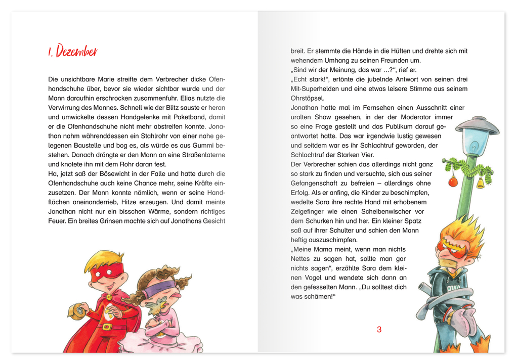 Weitere Ansicht: Die vier Superhelden lösen den Weihnachtsfall | Kristin Lückel