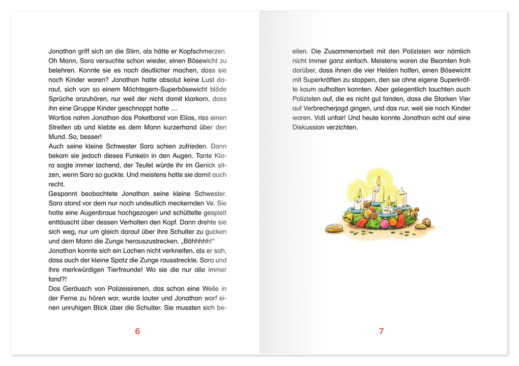 Weitere Ansicht: Die vier Superhelden lösen den Weihnachtsfall | Kristin Lückel