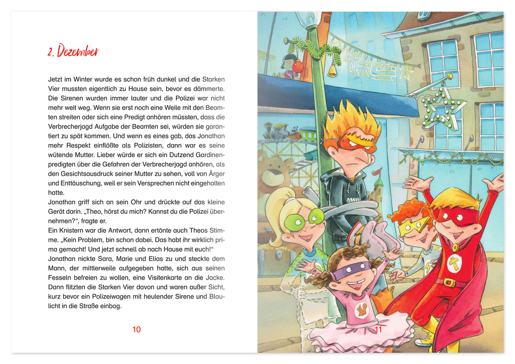 Weitere Ansicht: Die vier Superhelden lösen den Weihnachtsfall | Kristin Lückel