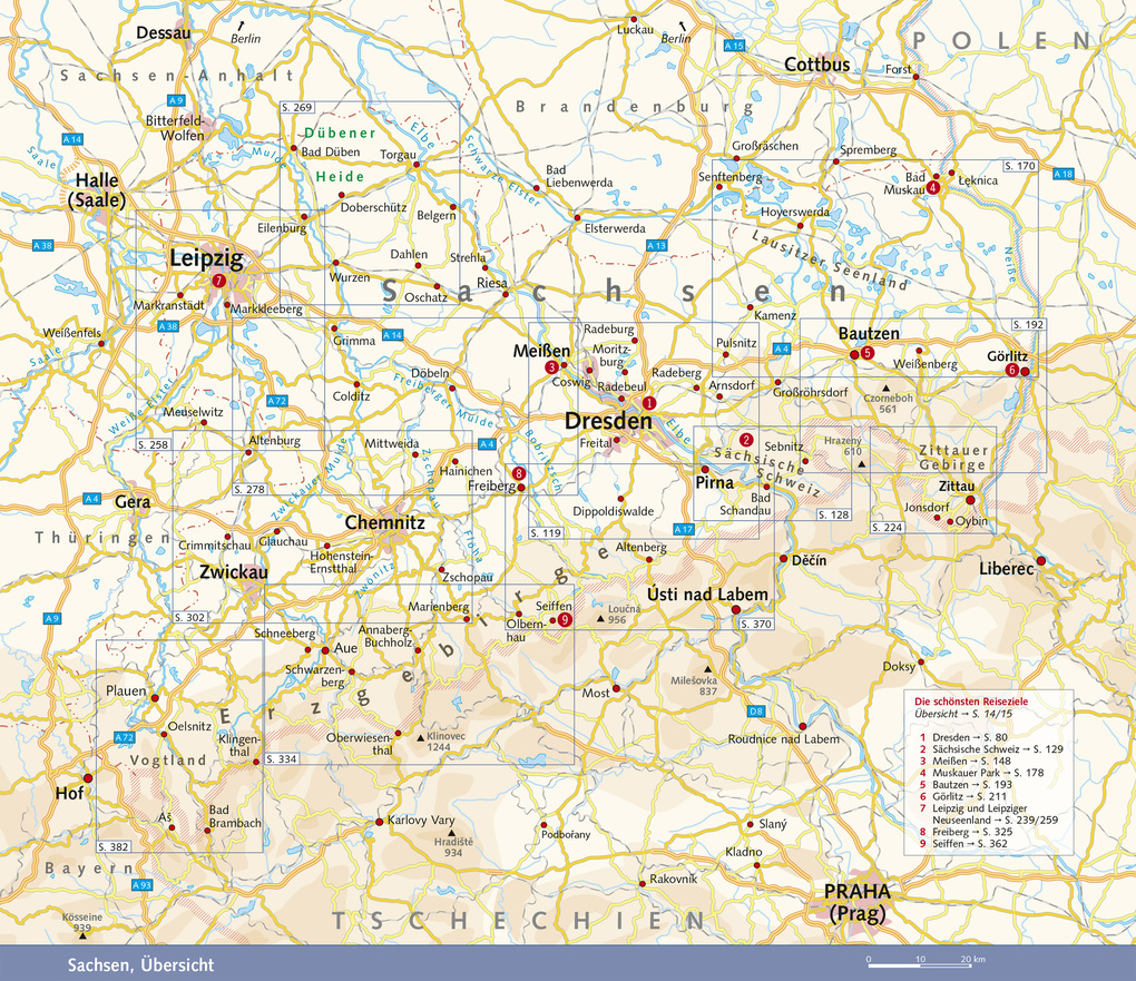 Weitere Ansicht: TRESCHER Reiseführer Sachsen | Bernd Wurlitzer, Kerstin Sucher