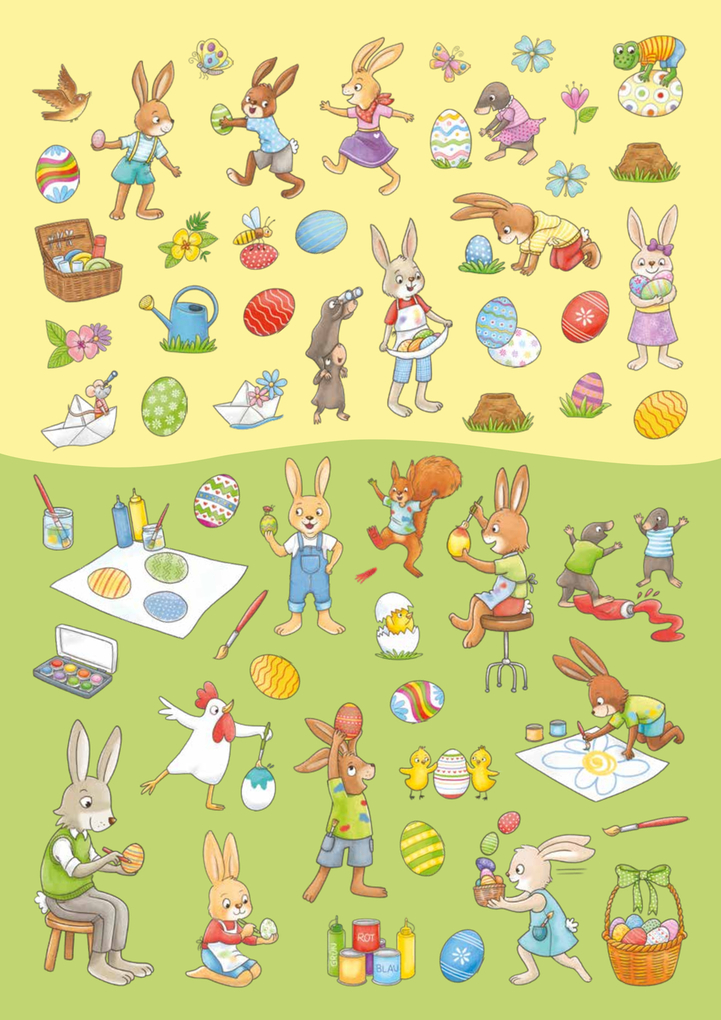 Weitere Ansicht: Mein Stickeralbum Ostern | Klara Kamlah