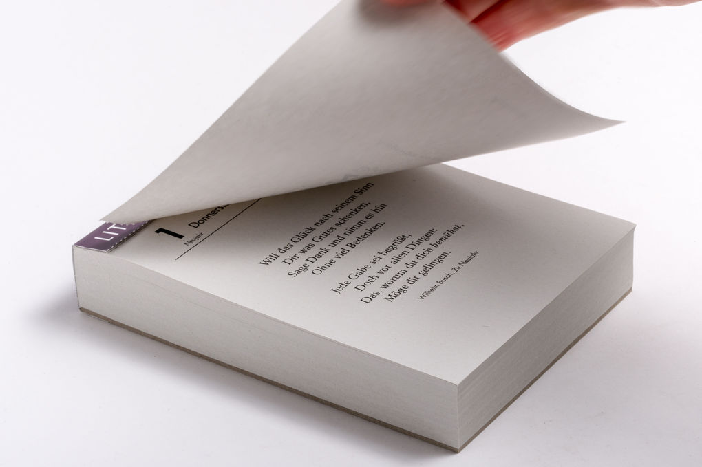 Weitere Ansicht: Literaturkalender 2026. Tageskalender
