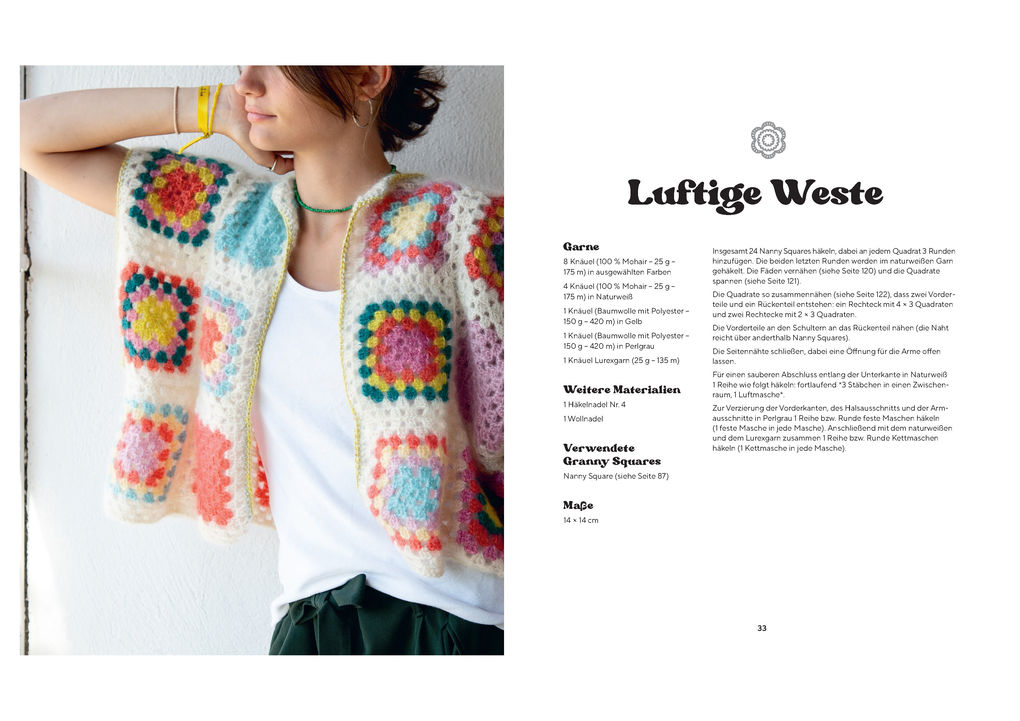 Weitere Ansicht: Poppige Granny Squares - echt kultig häkeln | Francoise Vauzeilles