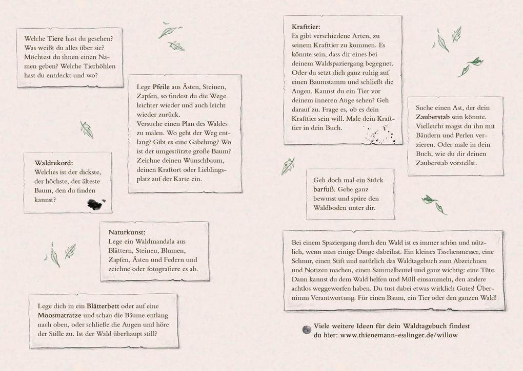 Weitere Ansicht: Ein Mädchen namens Willow: Mein Willow-Waldtagebuch | Sabine Bohlmann