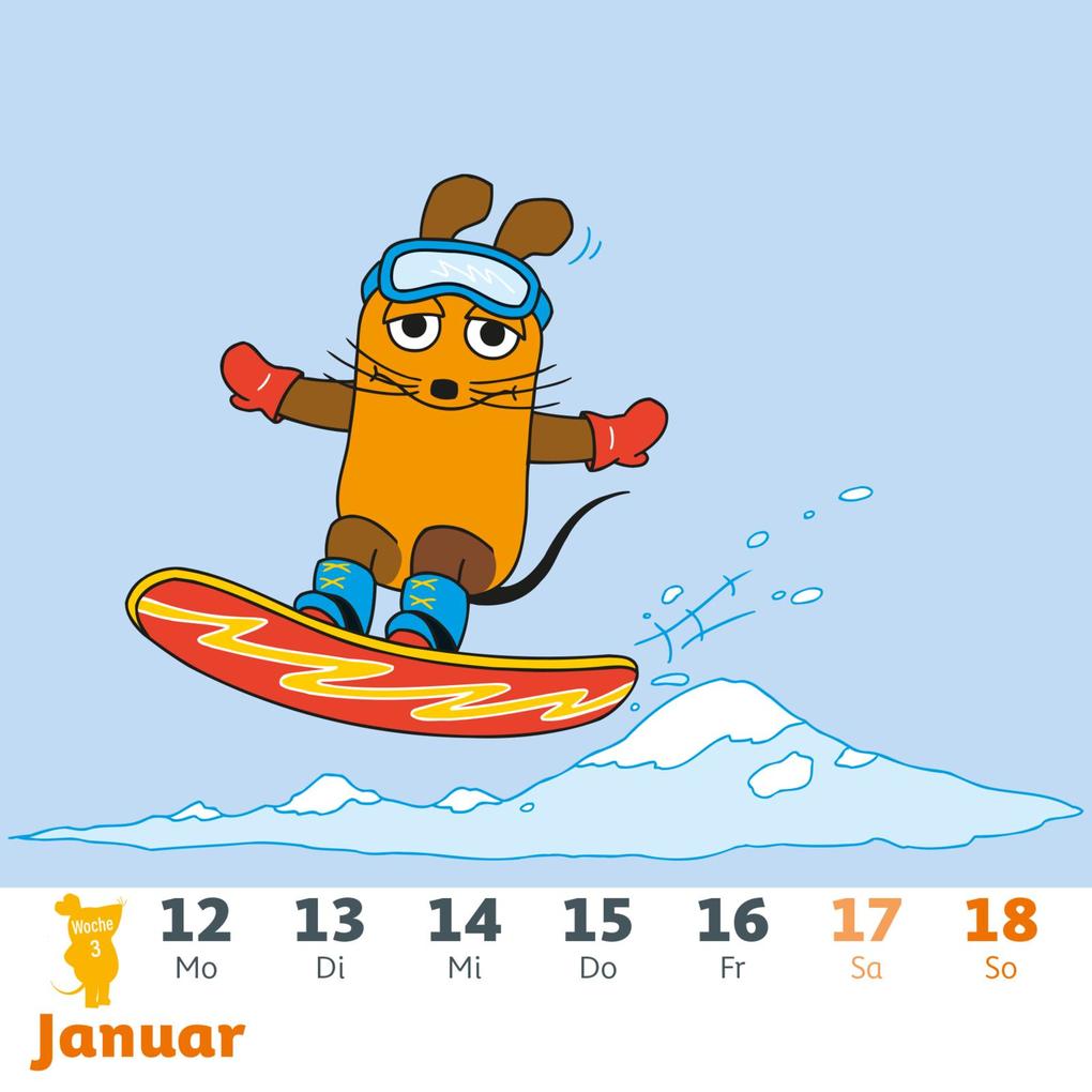 Weitere Ansicht: Der Kalender mit der Maus - Postkartenkalender 2026 | Lappan Verlag