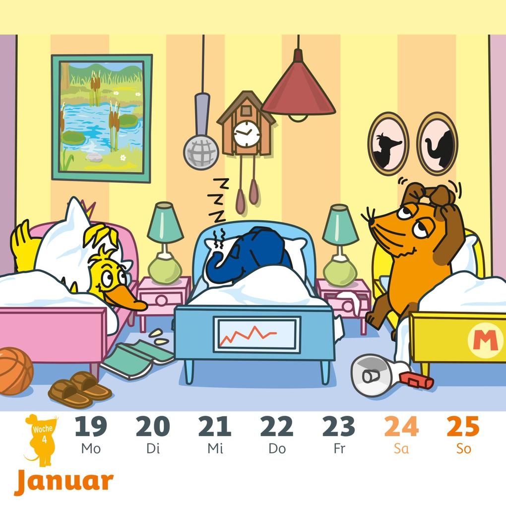 Weitere Ansicht: Der Kalender mit der Maus - Postkartenkalender 2026 | Lappan Verlag