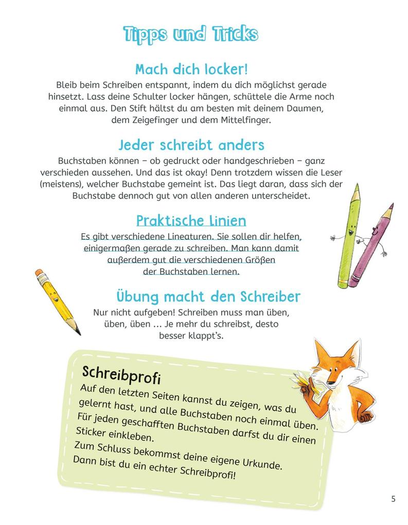 Weitere Ansicht: Schreibübungen für die 1. und 2. Klasse | Eva Odersky