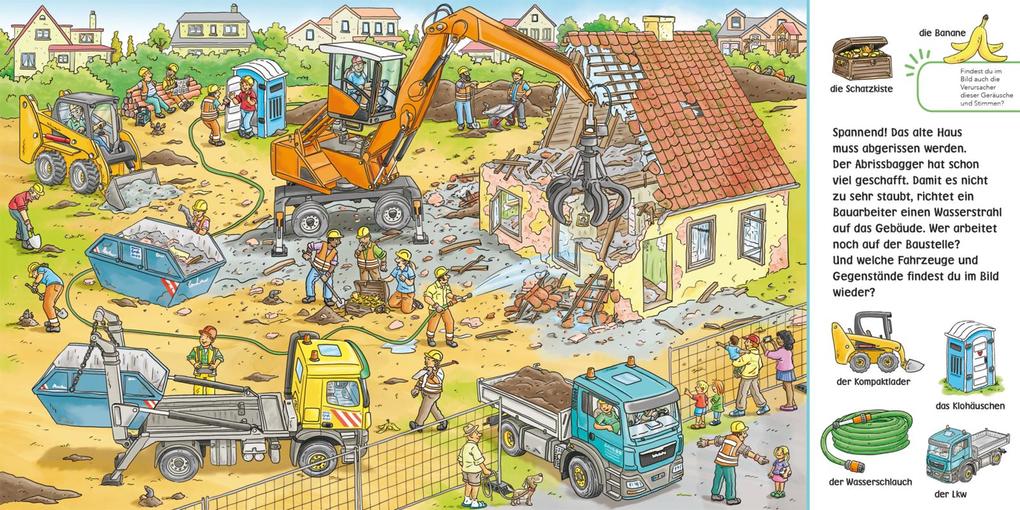 Weitere Ansicht: Hör mal (Soundbuch): Wimmelbuch: Baustelle | Enni Bollin