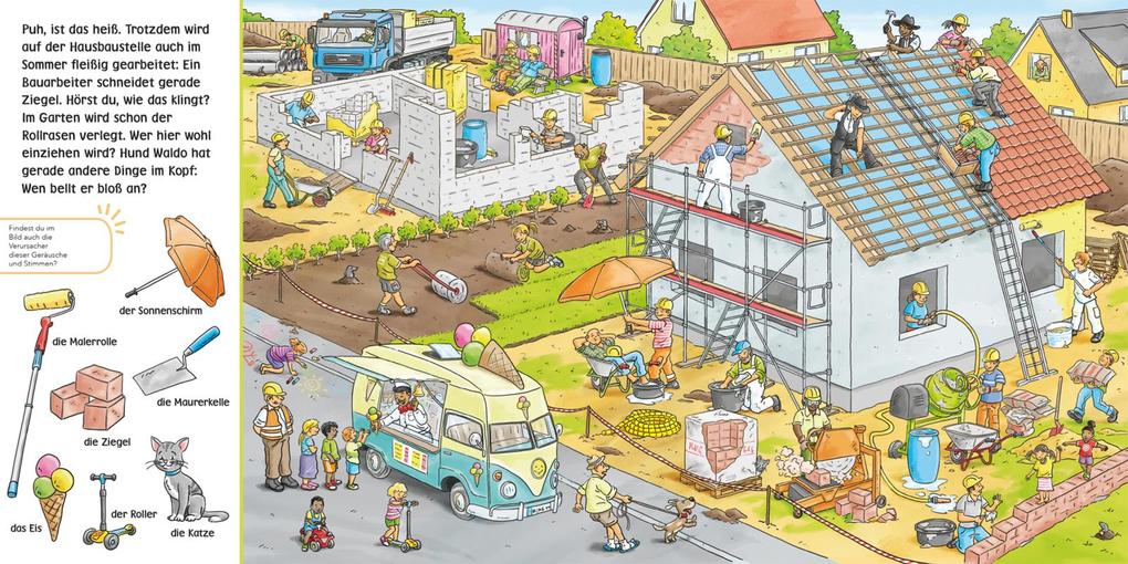 Weitere Ansicht: Hör mal (Soundbuch): Wimmelbuch: Baustelle | Enni Bollin