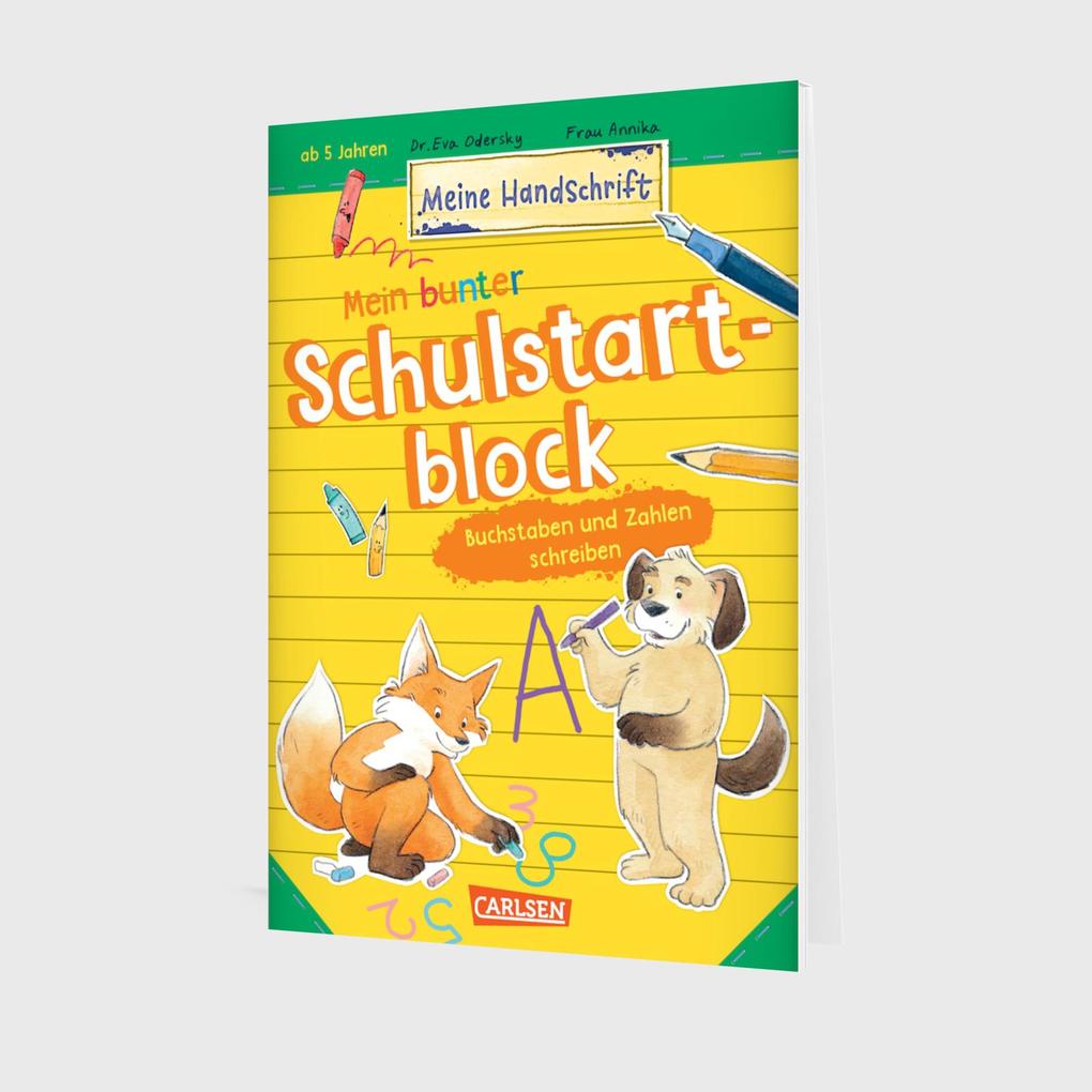 Weitere Ansicht: Mein bunter Schulstartblock: Buchstaben und Zahlen schreiben | Eva Odersky