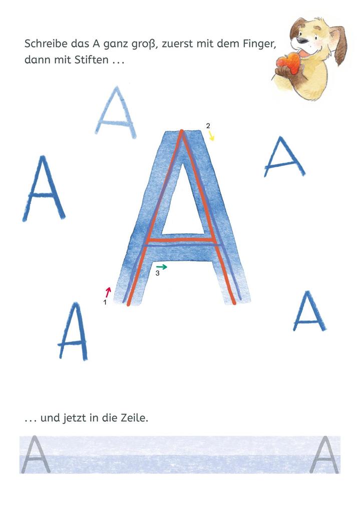 Weitere Ansicht: Mein bunter Schulstartblock: Buchstaben und Zahlen schreiben | Eva Odersky