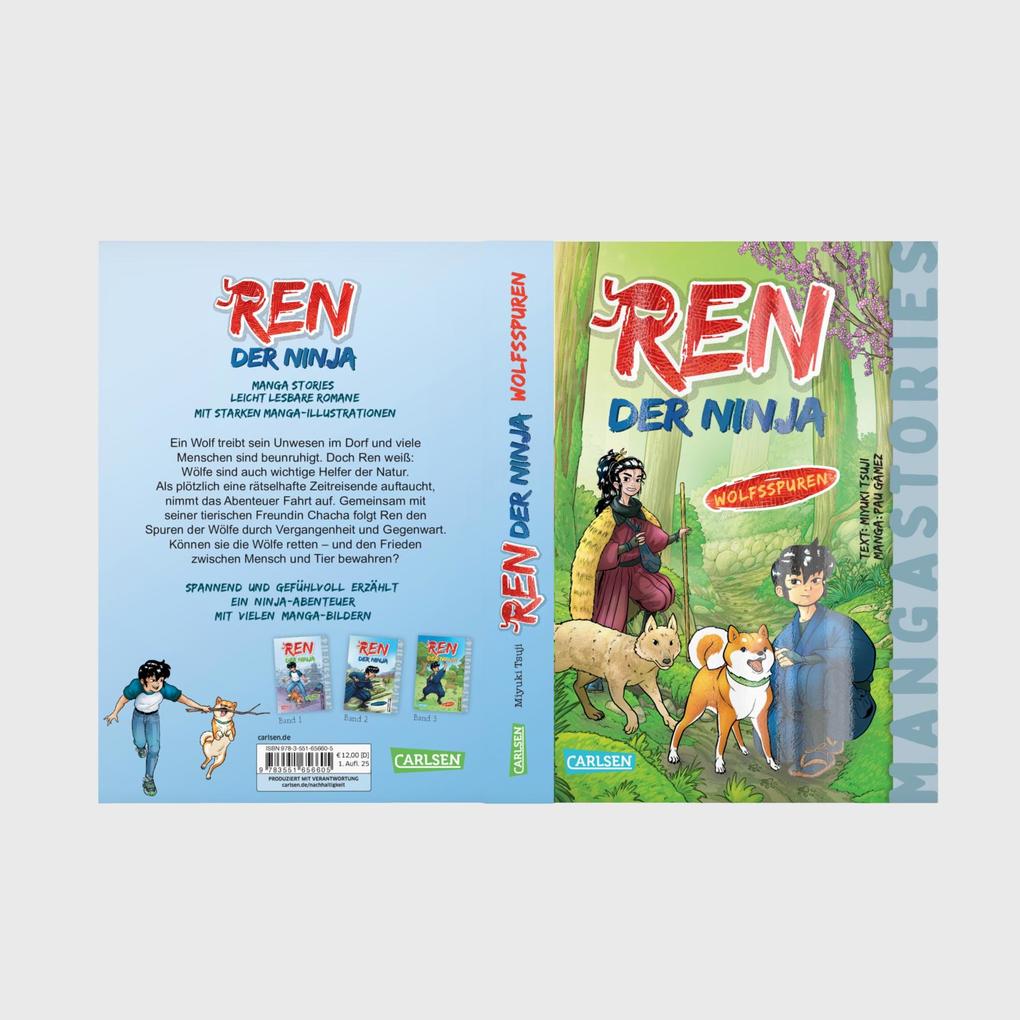 Weitere Ansicht: Ren, der Ninja Band 4 - Wolfsspuren | Miyuki Tsuji