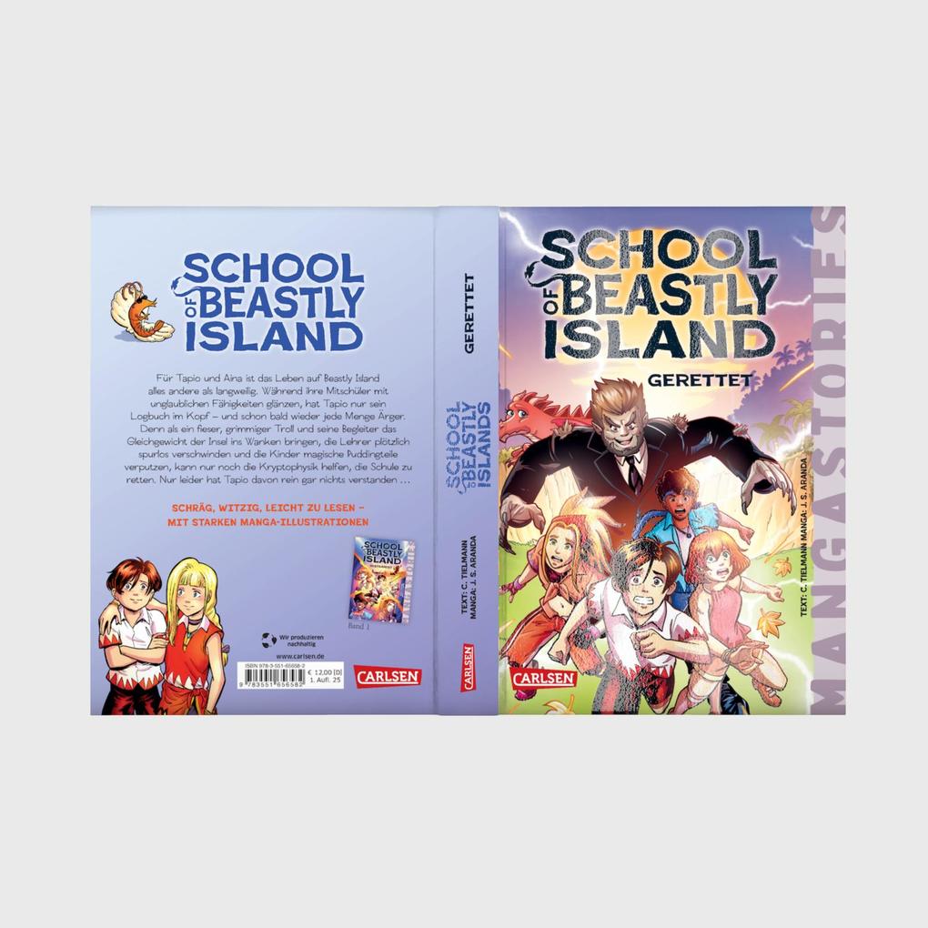 Weitere Ansicht: School of Beastly Island - Band 2 - Gerettet | Christian Tielmann