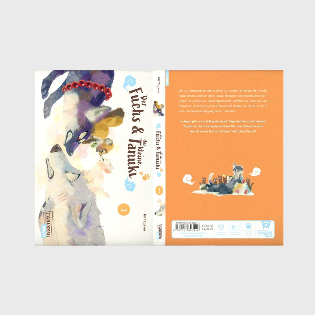 Weitere Ansicht: Der Fuchs und der kleine Tanuki 3 | Mi Tagawa
