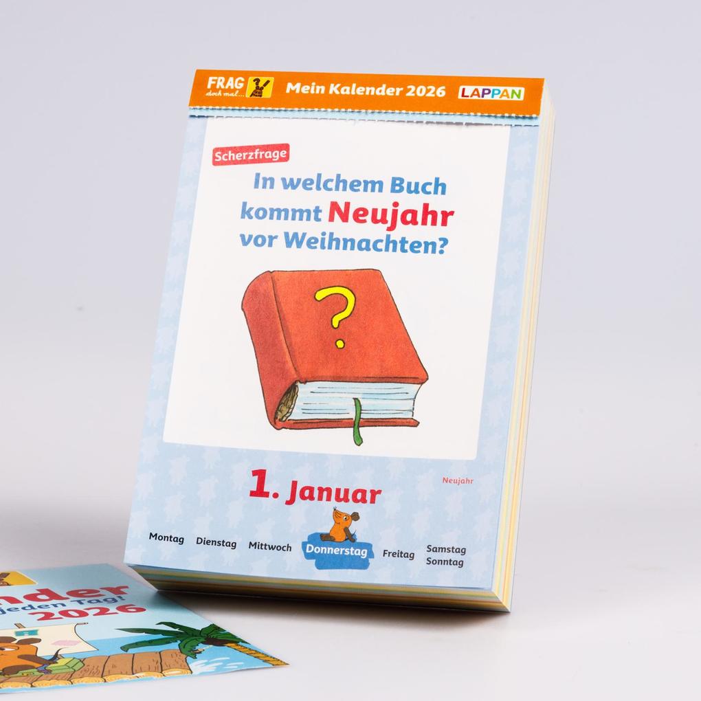Weitere Ansicht: Frag doch mal ... die Maus: Tageskalender 2026 - Mein Kalender für jeden Tag! | Hannah Flessner