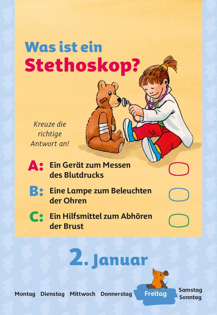 Weitere Ansicht: Frag doch mal ... die Maus: Tageskalender 2026 - Mein Kalender für jeden Tag! | Hannah Flessner