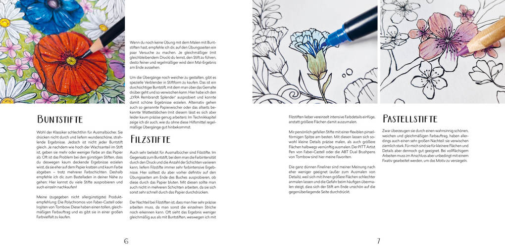 Weitere Ansicht: Gartenparadies - Florale Motive und Tiere ausmalen | Anastasia Sälinger