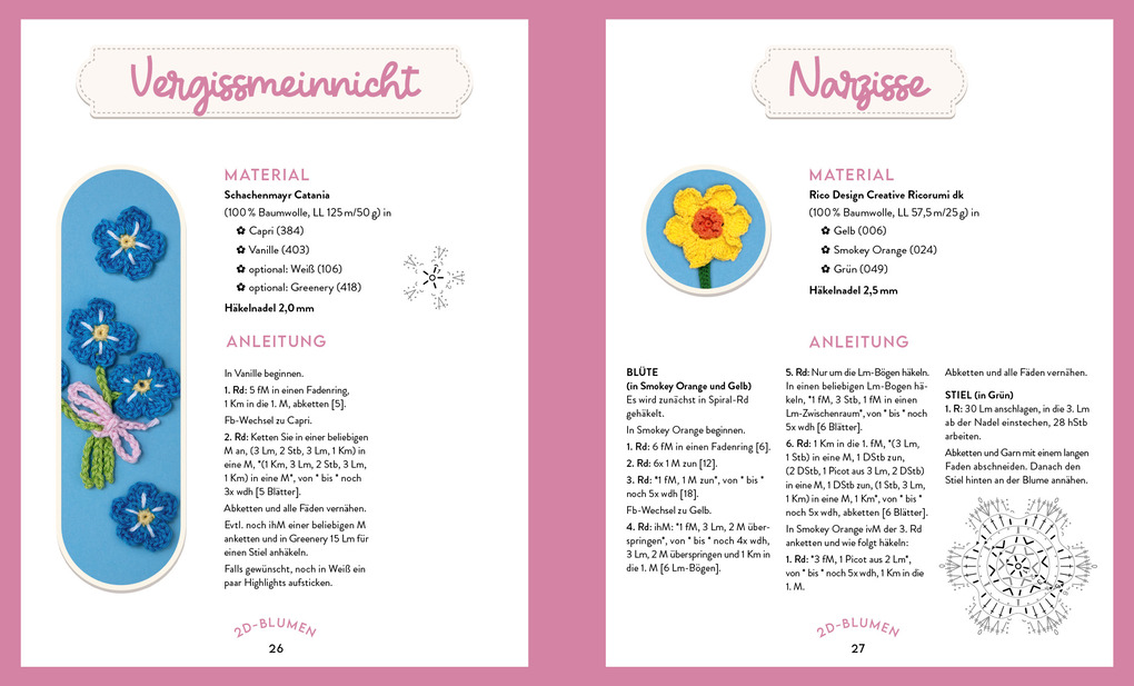 Weitere Ansicht: Mein bunter Häkelgarten - 100 wunderschöne Blumen und Blüten häkeln zum Dekorieren und Verschenken | Yvonne Rapp