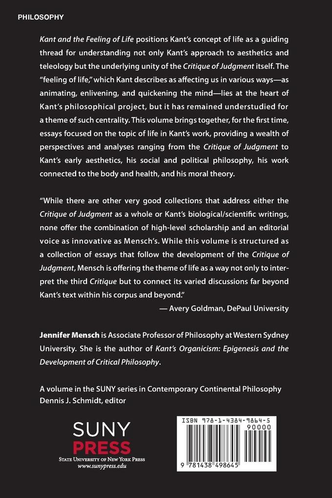 Weitere Ansicht: Kant and the Feeling of Life