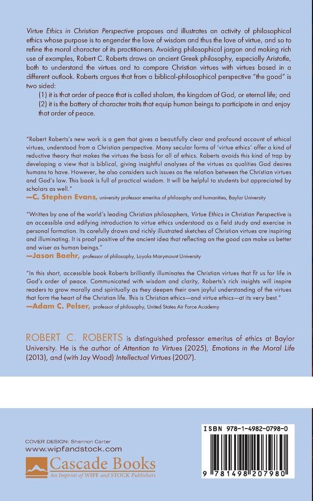 Weitere Ansicht: Virtue Ethics in Christian Perspective | Robert C. Roberts