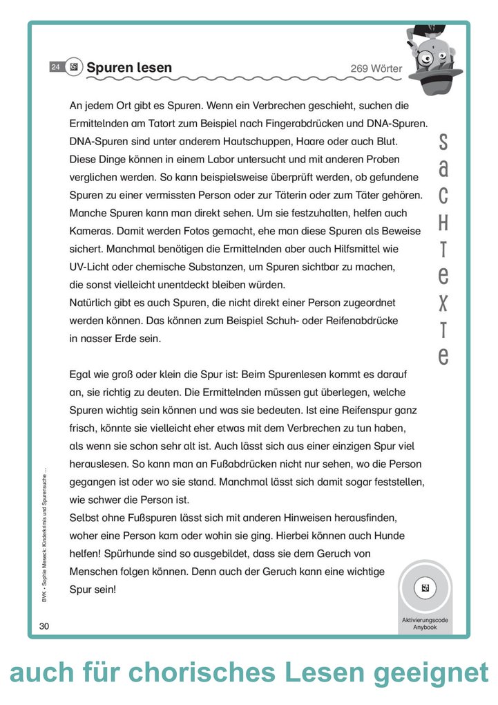 Weitere Ansicht: Kinderkrimis und Spurensuche - Detektivgeschichten gemeinsam im Lesetandem lesen | Sophie Meseck
